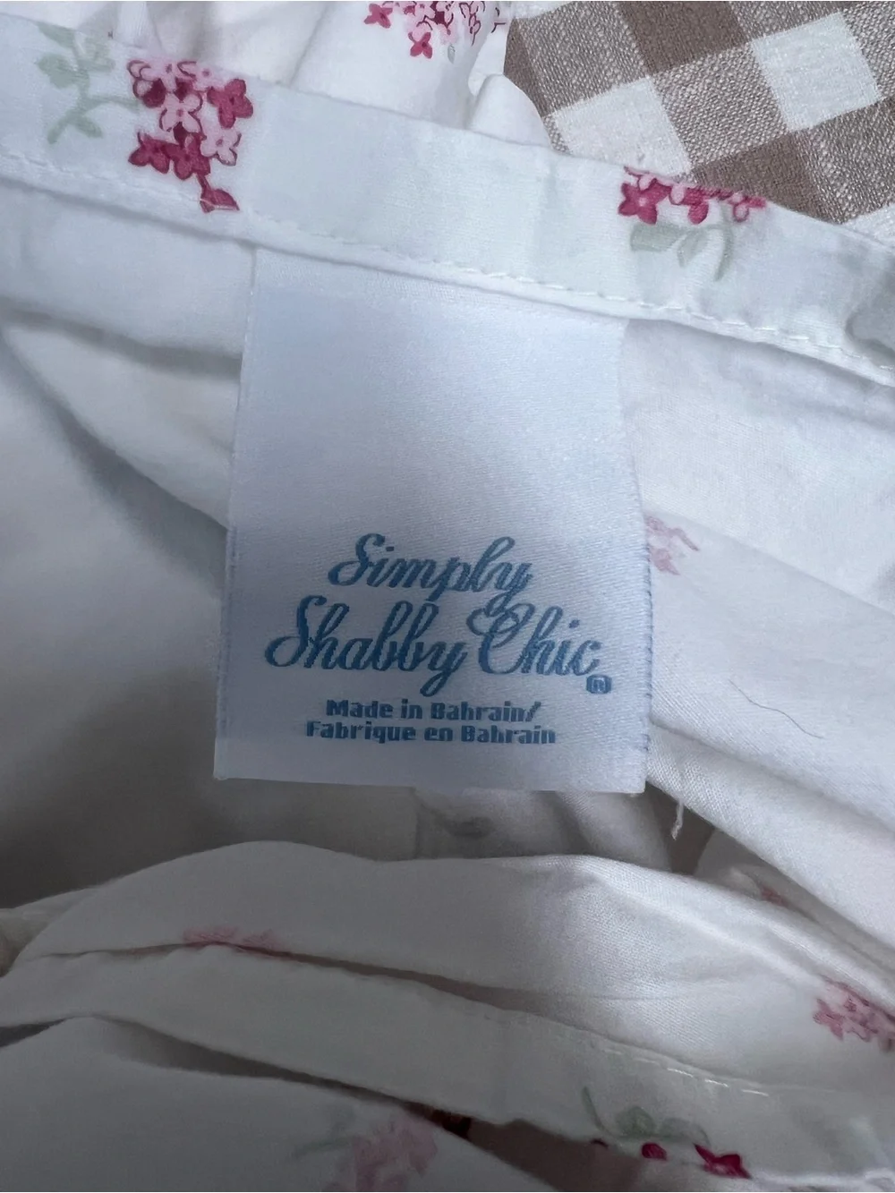 2 Simply shabby chic pillow shams pink flower cottage core bedding grandma core